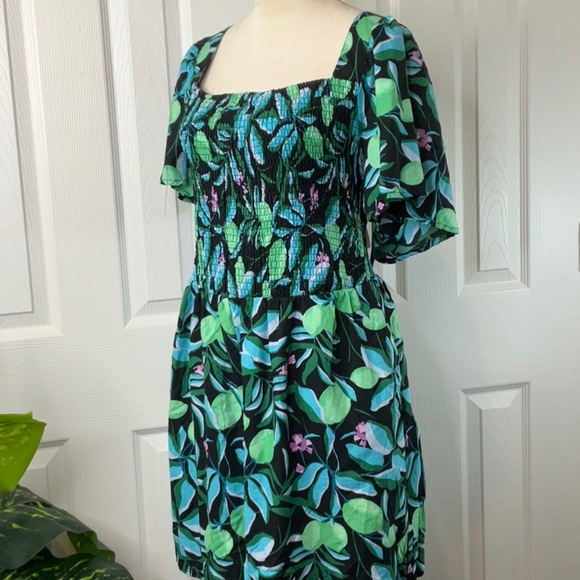 Ava & Viv Women's Flutter Short Sleeve Smocked Mini Romper Size XXL - Picture 6 of 11